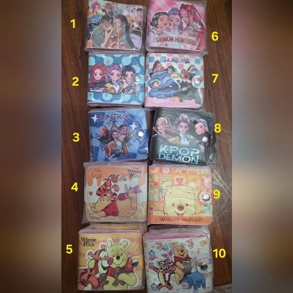 Character Wallets: KPOP, POOH